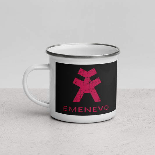 EMENEVO Fuchsia Enamel Mug