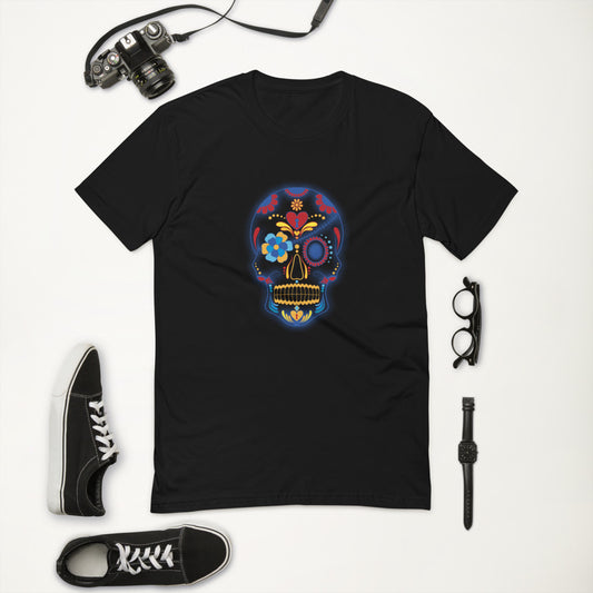 Flower Patch Skull Men T-Shirt | EMENEVO