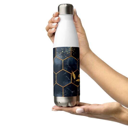 Golden Geometry Water Bottle | EMENEVO