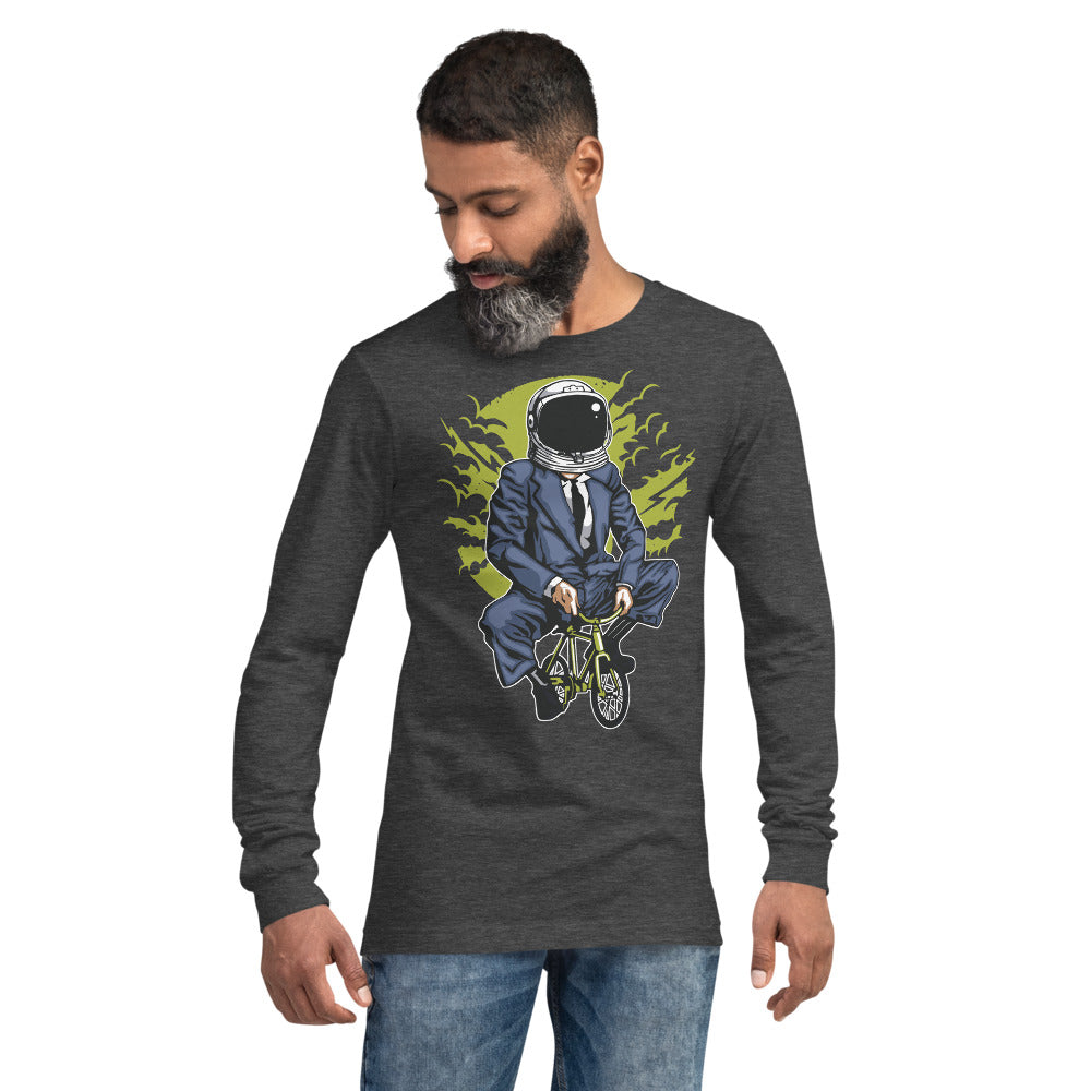 Riding to Work LS Men T-Shirt | EMENEVO