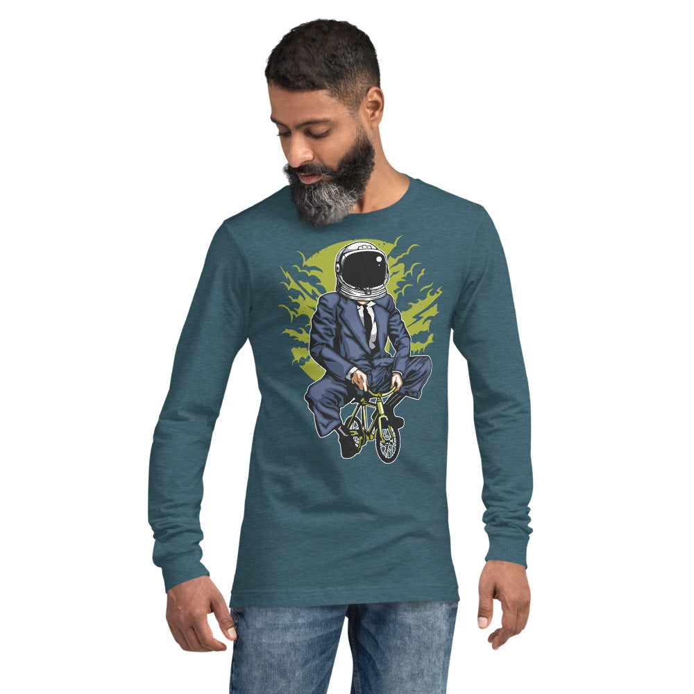 Riding to Work LS Men T-Shirt | EMENEVO