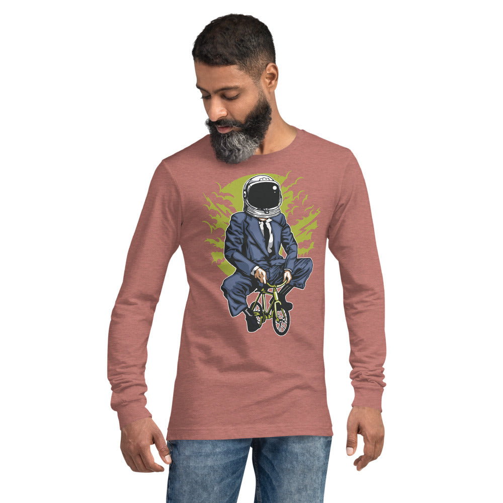 Riding to Work LS Men T-Shirt | EMENEVO