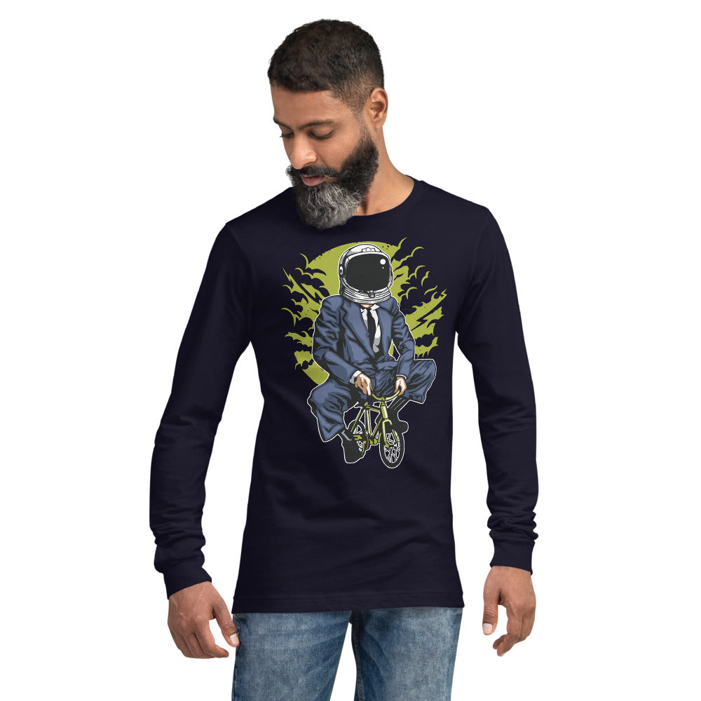 Riding to Work LS Men T-Shirt | EMENEVO