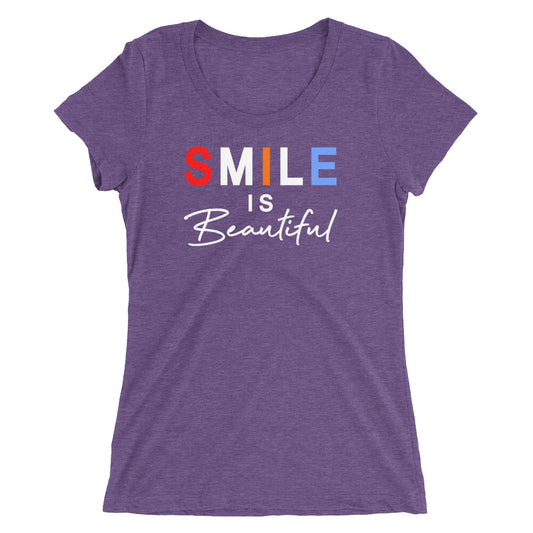 Smile is Beautiful Women T-Shirt | EMENEVO